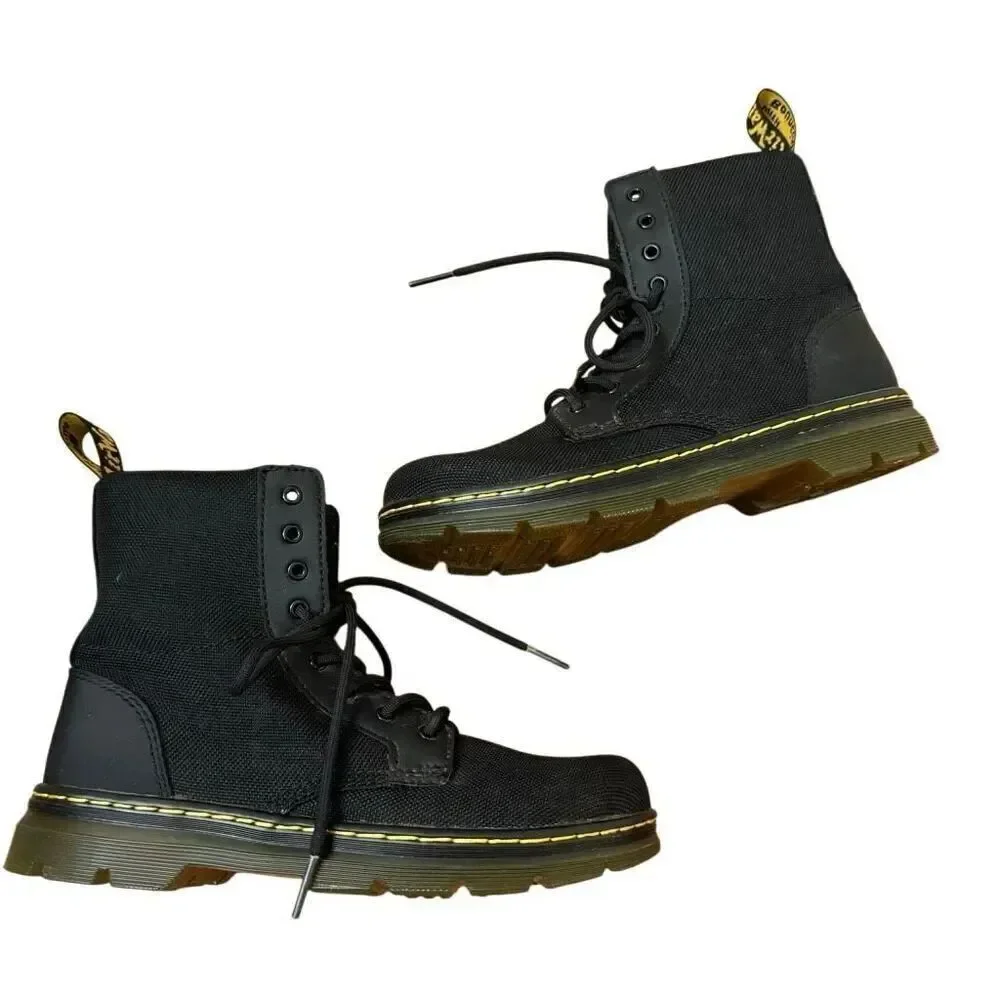 Dr. Martens Junior Combs Extra Tough Poly Casual Boots in Black Kids Size 4